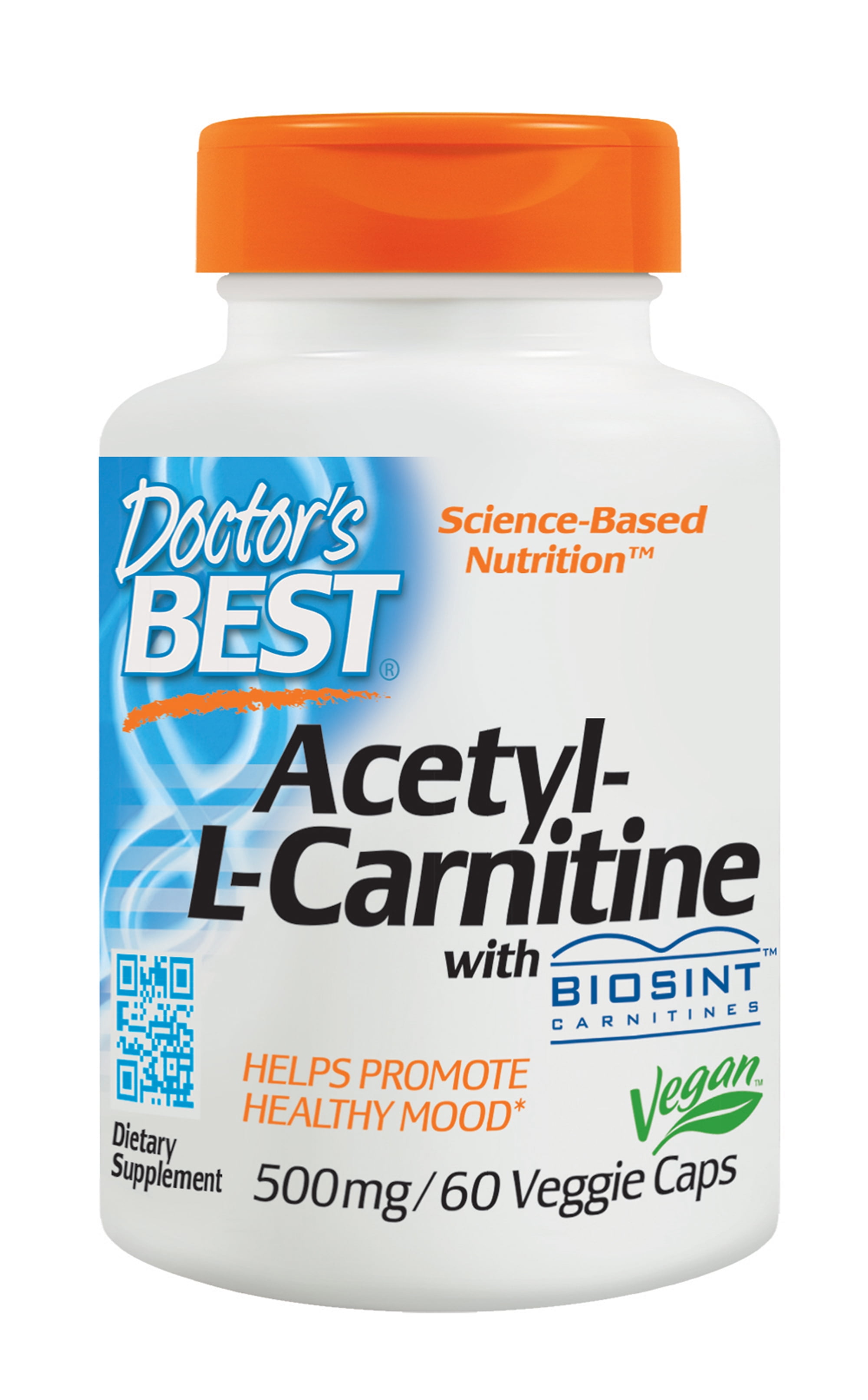 Doctorâ s Best AcetylLCarnitine with Biosint Carnitines 500 MG