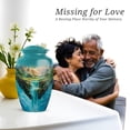 thumbnail image 7 of Waterfall Memorial Cremation Urns For Human Ashes For Man, Blue Urn For Male, Small Keepsake Urn For Mom, Decorative Urns For Human Ashes Adult Woman, 1 Large & 4 Mini (10&3 Inch), 7 of 7