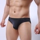 thumbnail image 5 of Braguitas de seda helada para hombre, bragas transparentes y sexys, bragas triangulares sexys, 5 of 9