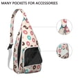 thumbnail image 3 of Dessert Sling Backpack – Funny Doughnut & Candy Pattern Shoulder Bag, Lightweight Anti-Theft Pack for Commuters, 3 of 4