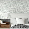 thumbnail image 6 of NextWall Argos Grey Chateau Toile Peel and Stick Wallpaper, 6 of 8