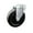Swivel - No Brake - Black, variant on 3.5 Inch Hard Rubber Wheel Swivel Bolt Hole Caster with Brake Service Caster