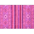 thumbnail image 1 of Ahgly Company Indoor Rectangle Abstract Pink Modern Area Rugs, 2' x 5', 1 of 4