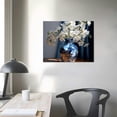 thumbnail image 3 of Nawypu  Bathroom Canvas wallart Flowers Theme Modern Farmhouse Painting Pictures for Bedroom Watercolor Wall Decor Framed Artwork for Office Kitchen Rustic Brown wallart Home Wall decor, 3 of 4