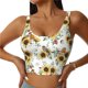 thumbnail image 1 of Fotbe Sunflowers Leaves And Birds Sujetador Deportivo Largo sin Aros para Mujer con Almohadillas y Soporte Medio, Transpirable y Absorbente, Camiseta Tipo Chaleco o Tank Top-X-Large, 1 of 8