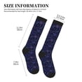 thumbnail image 2 of Compression Socks for Women and Men - colorful star deep purple Compression Socks Circulation for Workout, 2 of 8