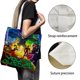 thumbnail image 3 of Young Justice Bolso de tela con estampado de lienzo para mujer, bolsa de compras reutilizable y estética, con cremallera interior, regalo para mujer,38*45cm., 3 of 6