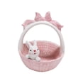 thumbnail image 4 of Ceramic Rabbit Easter Basket Porcelain bunny bowls Creative Mini Holiday Gift 16cmx15.5cmx18.3cm, 4 of 8