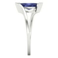 thumbnail image 3 of Solitaire Engagement Ring for Women - 1ct Simulated Tanzanite in 14K White Gold Promise Ring, 3 of 6