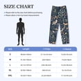 thumbnail image 4 of Sigee Retro Forest Animals print Men's Pajama Pants Lounge Sleep Bottoms with Elastic Waistband and Pockets-Small, 4 of 6