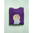 thumbnail image 3 of Anime Woman Thinking Sweatshirt Women -Image by Shutterstock, Female 5X-Large, 3 of 4