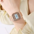 thumbnail image 6 of Retro Stainless Steel Digital Watch, Vintage Casual Electronic Wristwatch, Date Alarm Waterproof Daily Watch for Men Women Ordinary Daily Attire, 6 of 8