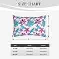 thumbnail image 4 of Pofeuu Hawaiian Style Print Polyester Microfiber Plush Pillowcases, Super Soft and Cozy Pillow Case Covers with Envelop Closure（Pillow core not included）-14"x20", 4 of 6