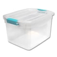 thumbnail image 1 of Caja Organizadora JOY Multiusos Tapa Transparente con Broches Color Aqua 29 Litros, 1 of 4
