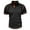 Black, variant on IYTR Mens Short Sleeve Lapel Shirts Summer Fashion Solid Color Splicing Workout Shirts Casual Comfy Sports Shirt Tee Dark Gray L