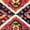 Black/Orange, variant on SAFAVIEH Cherokee Kelleigh Oriental Area Rug, Red/Blue, 5'1" x 7'6"