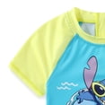 thumbnail image 4 of Disney Lilo & Stitch UPF 50+ Short Sleeve Rash Guard Shirt and Swim Trunks Shorts Swimwear Set (Boys), 2 Piece Set, Sizes 4-10, 4 of 7