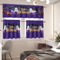 thumbnail image 2 of Cute Ghost Kitchen Curtains Window Halloween Curtains Valance and Tier Set 3 Piece Set Rod Pocket Short Curtains, Vintage Farmhouse Kitchen Dining Room Decor, 2 of 6