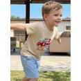thumbnail image 5 of BemeyourBBs Kids Toddler Baby Girl Boy Birthday T-shirt Outfit My 1st 2nd 3rd Years Old Birthday Clothes Short Sleeve Embroidery Letters Train Summer Casual Pullover Tee Shirt Tops, 5 of 9