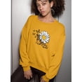 thumbnail image 2 of Stay Wild Big Daisy Sweatshirt Women -Image by Shutterstock, Female Small, 2 of 4