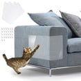 thumbnail image 1 of Protectores de arañazos para muebles IN HAND, protectores de sofá de vinilo flexible premium para gatos con pasadores para proteger su tapizado, 1 of 5