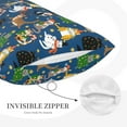 thumbnail image 3 of Uemuo Different Cats Christmas Print Throw Pillow Case – Cozy & Soft Cushion Cover, Hypoallergenic Pillow Case for Sleeping, Perfect for Women with Envelope Closure-20"x30", 3 of 6