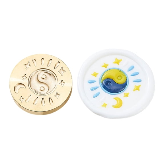 Yoga Series Wax Seal Stamp Heart Sealing Wax Stamp for Invitation Scrapbooking Envelopes Cards Gift Letters Decorations