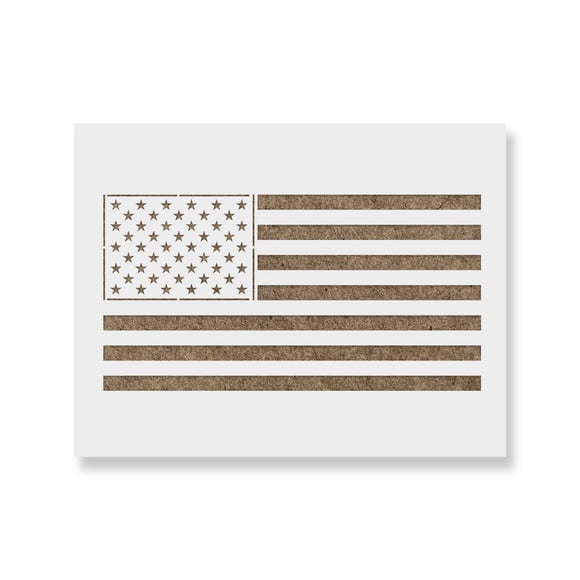 Stencil Stencil Revolution, bandera estadounidense del 4 de julio, talla pequeña