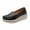 Black, variant on LOVZFMLL Women's Loafer Shoes Slip-On Comfort Walking Wedge Shoes Casual Fashion Breathable Penny Loafers Shoes for Work Travel Black 4.5