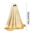 thumbnail image 6 of Halloween Wizard Ghost Light Up Decoration, Outdoor Spooky Stand Up Ghost with Witch Hat Warm Glowing Ornament, for Front Door Entrance Home Yard Garden Party Layout Display, 6 of 6