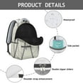 thumbnail image 4 of Mantra Geometric Backpack - Trendy Waterproof Bag for Work & Gym, Reflective Stripes for Safety, Fashionable Gift for Active Lifestyles, 4 of 6