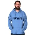thumbnail image 3 of Course Im Right Im Bob Men's Big & Tall Graphic Hoodie Brisco Brands 3X, 3 of 5