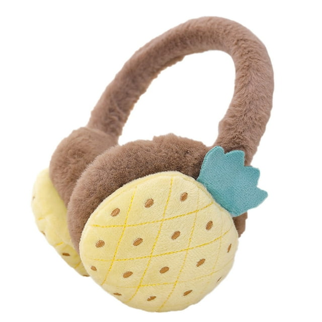 Cache-oreilles Ajustables pour Femmes et Enfants, Fruits, Hiver, Chauds, Pliants, Cache-Oreilles Chauds, Dessin Animé, Cache-Oreilles Froids