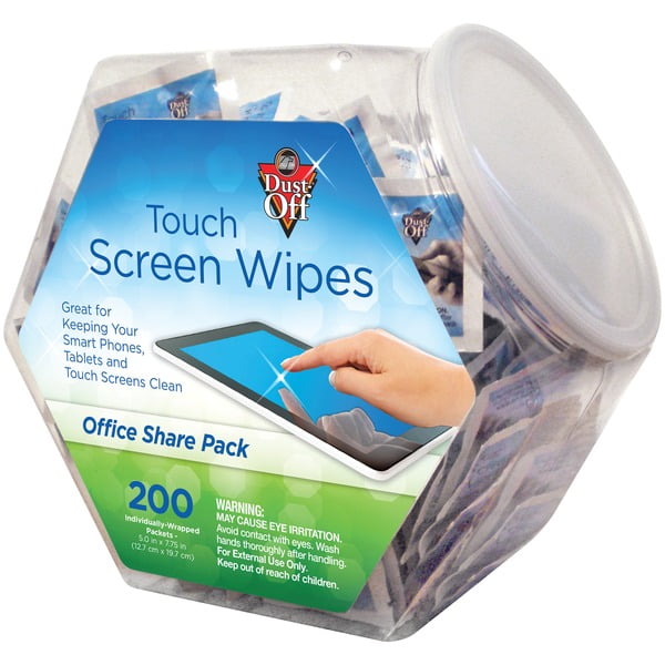 Dustoff® Touch Screen Wipes, 200count