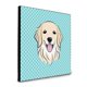 thumbnail image 1 of "Caroline's Treasures Checkerboard Blue Golden Retriever Artwork Panel decoración de pared, multicolor" Caroline's Treasures BB1143UP88, 1 of 1