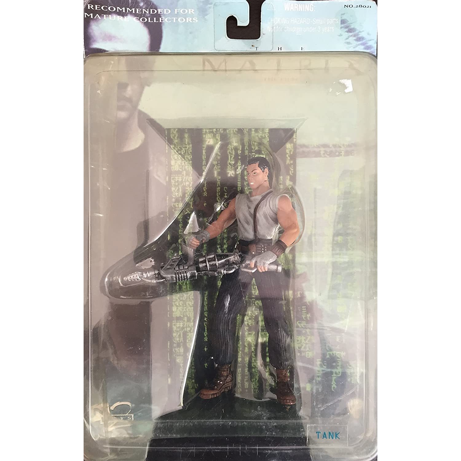 2000 The Matrix Action Figure Tank, Tank Action Figure from the first Matrix Motion Picture