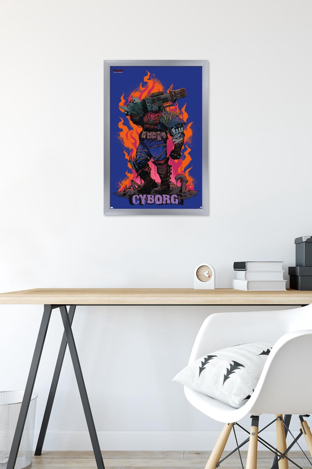 Marvel Spider-Man: Across The Spider-Verse - Cyborg Spider-Woman Wall Poster, 14.725" x 22.375" Framed