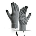 thumbnail image 2 of USB Heated Gloves, Touchscreen Electric Gloves Hand Warmers Work Gloves Unisex Washable Knitting Glove for Men Women Indoor Outdoor, 2 of 9