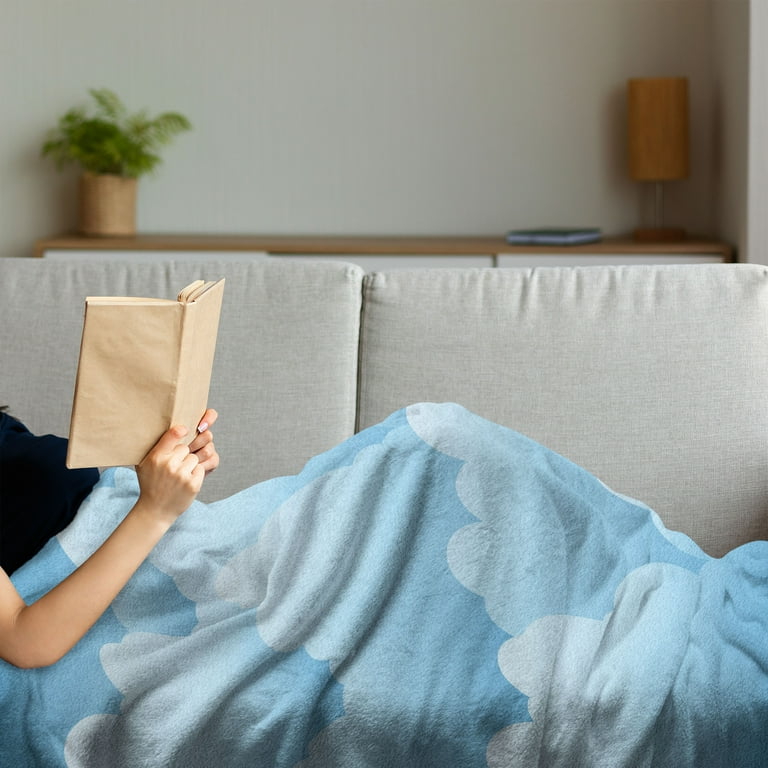 Fleece Sports Blue Blankets Throws