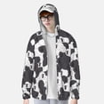 thumbnail image 2 of Fotbe Black And White Sheeps Chaqueta con Protección Solar UPF 50+ para Hombre y Mujer, Camisa con Capucha y Bolsillos-Medium, 2 of 6