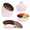 Pink, variant on LIFVCNT 6 Pieces Mini Tart Pans with Removable Bottom, 3.6 Inch Nonstick Carbon Steel Tartlet Pans, Quiche & Mini Pie Pans with Tart Tamper, Multicolor