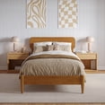 thumbnail image 4 of AFI Florence Twin-XL Solid Wood Low Profile Platform Bed, Light Toffee, 4 of 14