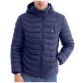 thumbnail image 2 of Pitauce Heated Jacket for Men and Women Four-Control USB Electric Heated Lightweight Rechargeable Heated Coat Windproof Warmer Down with 21 Heating Zones (without Battery), 2 of 8