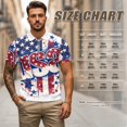 thumbnail image 6 of Aplkyhs USA 4th Of July Couple Golf Shirts Couple Golf Matching Outfits Quarter Zip Mens Hawaiian Shirt Suitable for Outdoor Sports Breathable Fabric Quick Dry, 6 of 6