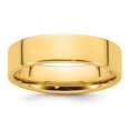 thumbnail image 4 of Auriga Fine Jewelry 14K Yellow Gold 6mm Standard Weight Flat Comfort Fit Wedding Band for Women Size 4.5, 4 of 6
