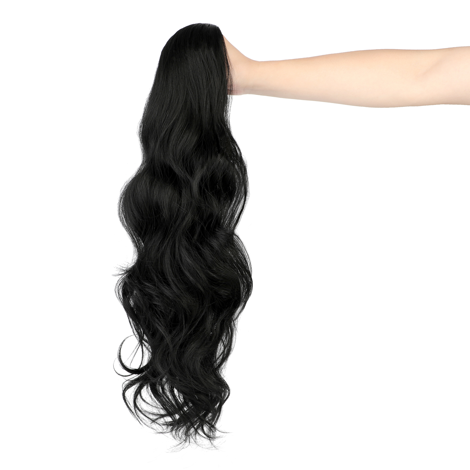 Dulchany 22" Long Wavy Drawstring Ponytail, Women Natural Soft Clip in Ponytail Extension Synthetic Hair Extensions Hairpie