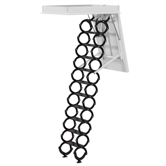 11 Steps Black Loft Folding Electirc Attic Ceiling Ladder Stairs 31.5*43.31"