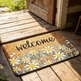 thumbnail image 6 of DAMAI Spring Flower Coir Welcome Mat Outdoor, Non Slip Durable Doormat with Daisy Flower Design, Front Door Mat for Entrance Home Porch Entryway Spring Summer Decor Housewarming Gift, 6 of 8