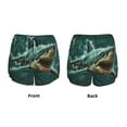 thumbnail image 5 of Haiem Abstract Geometric Shark Women's 2 in 1 Running Shorts - Lightweight Athletic Workout Gym Yoga Breathable Sports Shorts Liner with Phone Pockets-Medium, 5 of 9