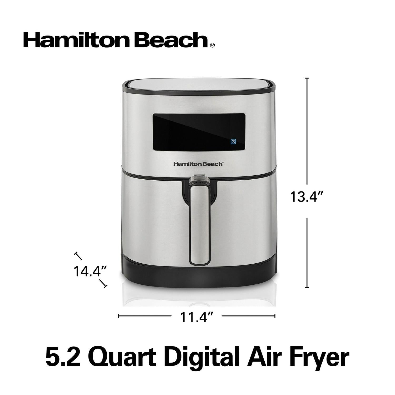 Hamilton Beach 2.5 L Digital Air Fryer, Fryers, Furniture & Appliances